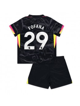 Chelsea Wesley Fofana #29 Ausweichtrikot für Kinder 2024-25 Kurzarm (+ Kurze Hosen)